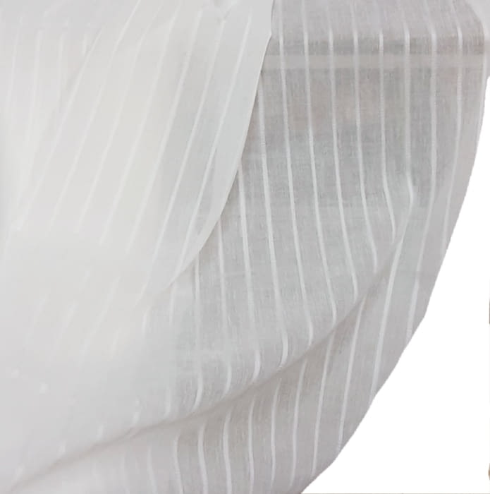 Tela visillo rayitas blancas 305 - 2