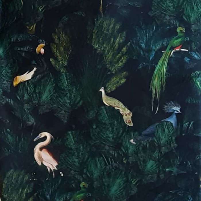 Tela aves marino 1,25 x 2,80 m.