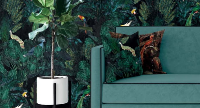 Tela aves marino 1,25 x 2,80 m. - 4