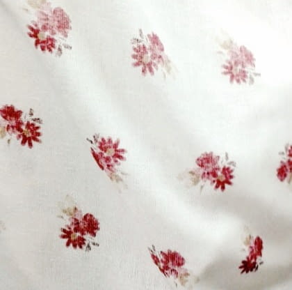 Tela Visillo rústico florecitas - 2