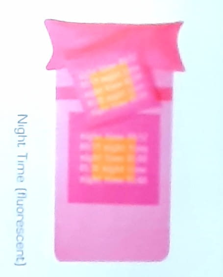 Juego de sábanas fluorescente rosa. Cama 90 - 2