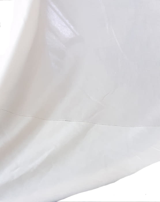 Tela visillo bordado flor teja - 1