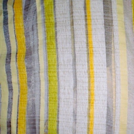Tela Visillo rayas seda y chenilla - 2