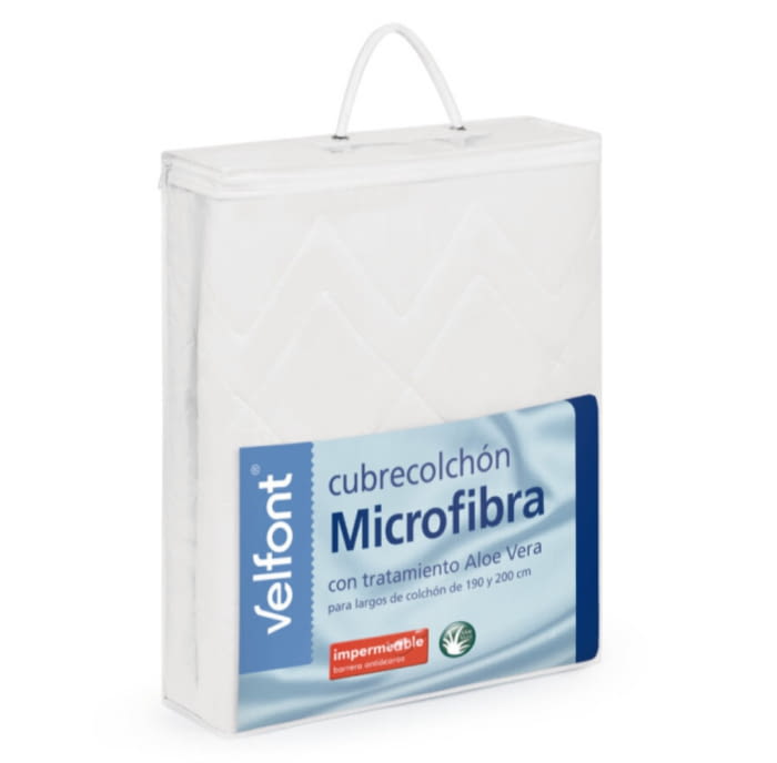 Cubrecolchón impermeable guateado Aloe Vera