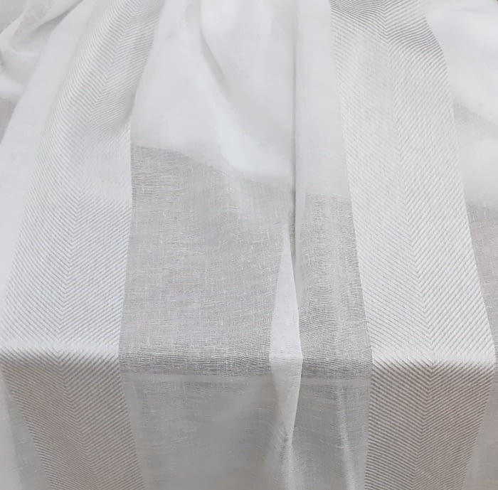 Tela Visillo espiga marfil