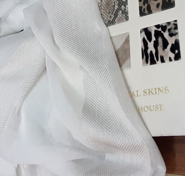 Tela Visillo espiga marfil - 4