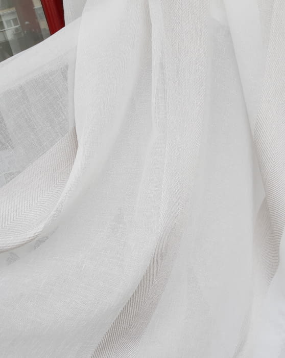 Tela Visillo espiga marfil - 6