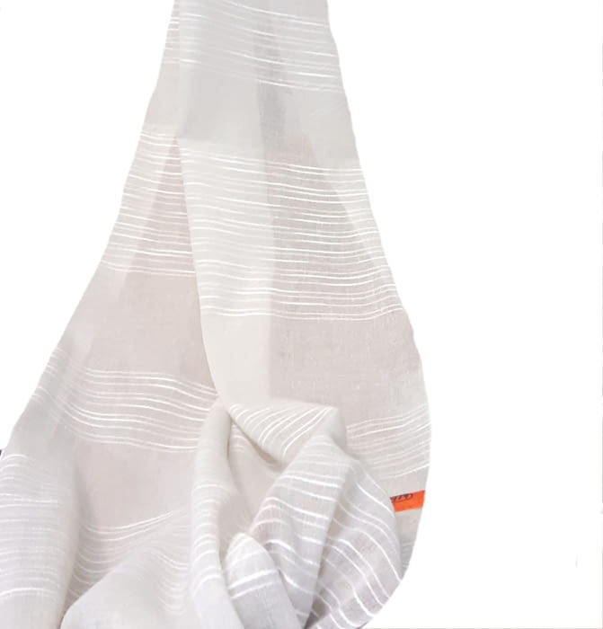 Tela visillo rayas horizontales color beige 300 - 2