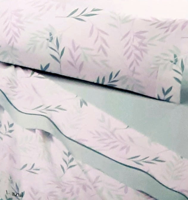 Juegos de sábanas térmicas verde agua. Cama: 120, 150 - 3