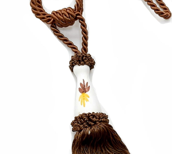 Abrazadera cordón marrón oscuro - 1