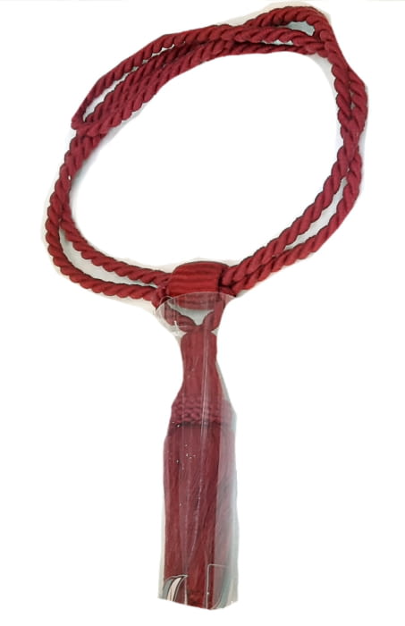 Abrazadera cordón granate