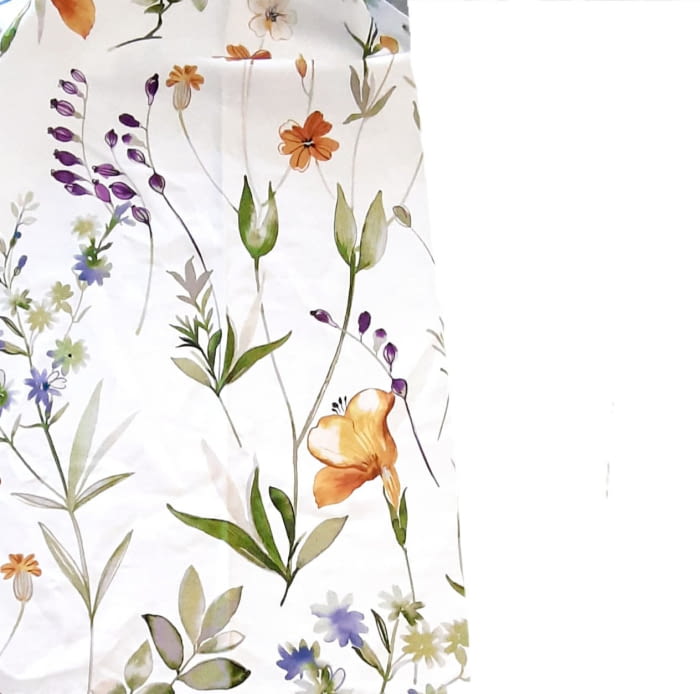 Telas flores Poesía: azul, rosa o amarillo 280 - 3