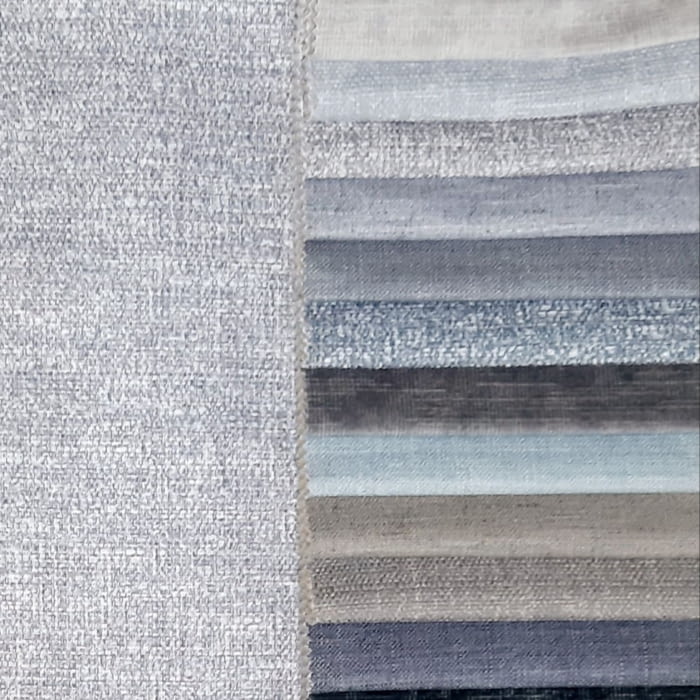 Telas lisas tapicería trama gris azul. 140 - 3