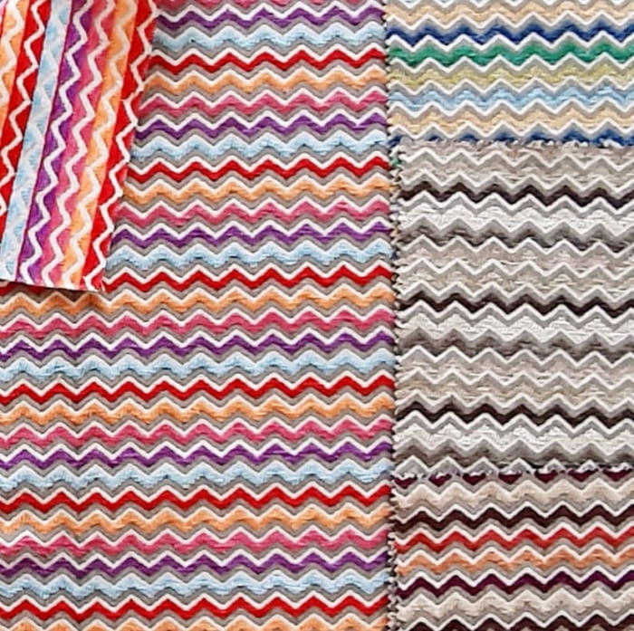Telas tapicería chenilla zig zag 280 - 3