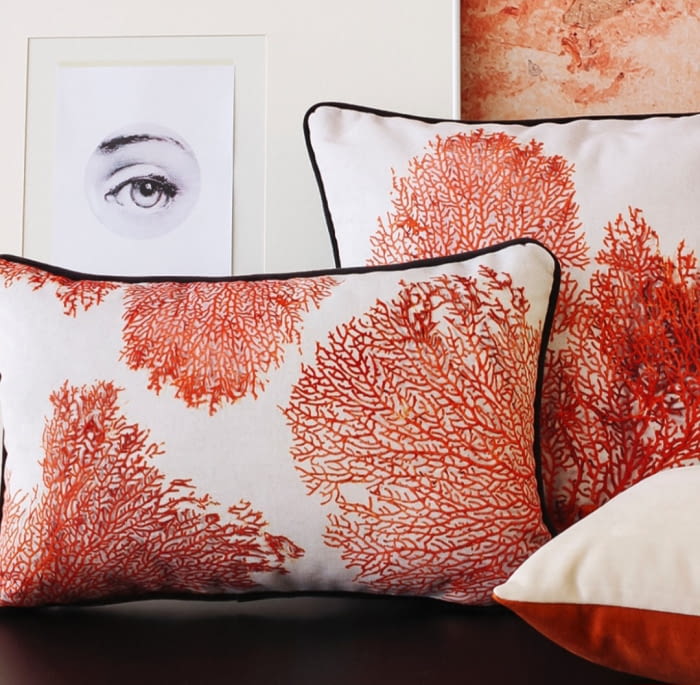 Telas tapicerías aterciopeladas coral 140 - 7