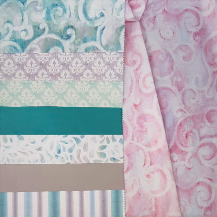 Telas loneta estampados acuarela 280