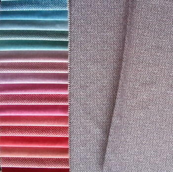 Tela tapicerías aterciopeladas turquesa y rosa 140 - 3