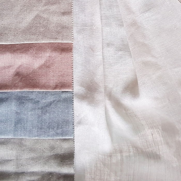 Telas visillos 80% lino 310