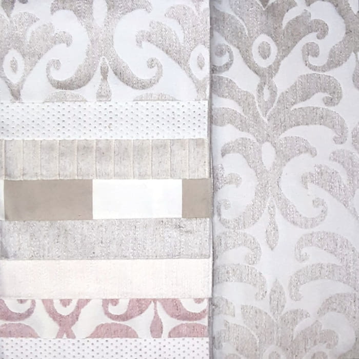 Telas jacquard lino damasco, rayas, lisas 280 - 2