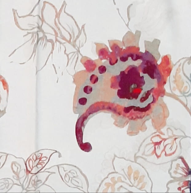 Telas estampadas flores abstractas 280 - 1