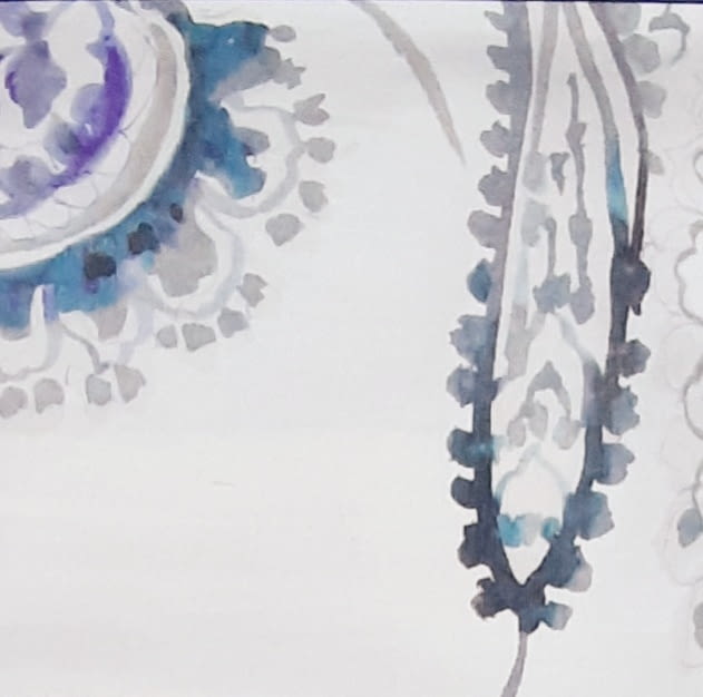 Telas estampadas flores abstractas 280 - 2