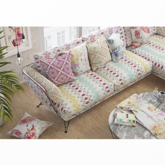 Telas estampadas flores abstractas 280 - 3