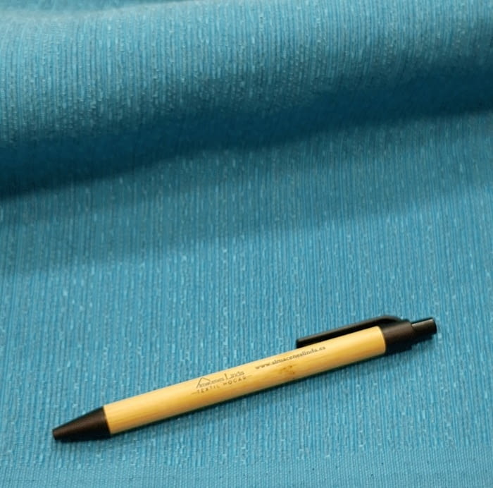 Tela lisa Otomán azul turquesa - 1