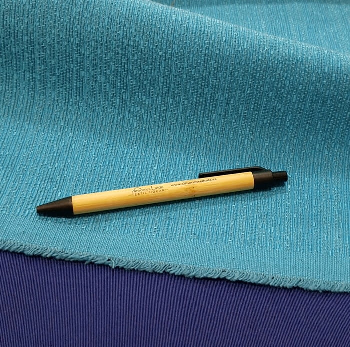 Tela lisa Otomán azul turquesa - 2