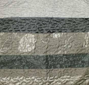 Colcha boutie Pachwork Rayas Plata - 1