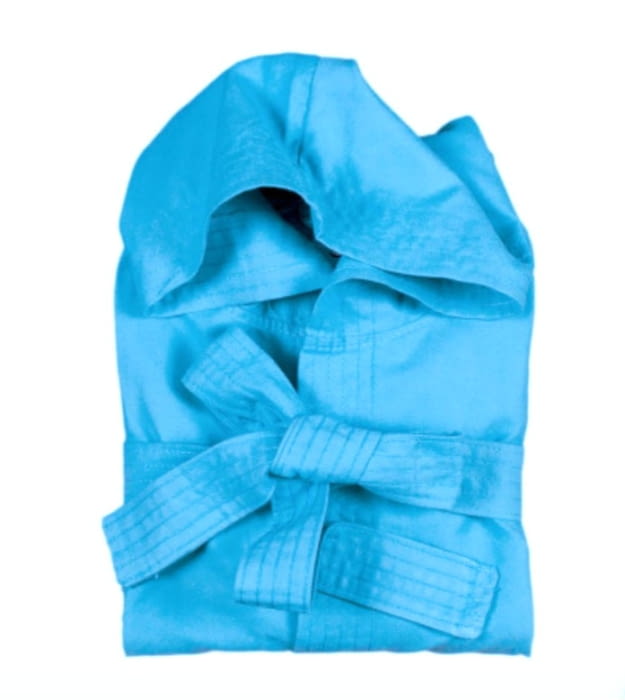 Albornoz microfibra turquesa. Talla S - 2