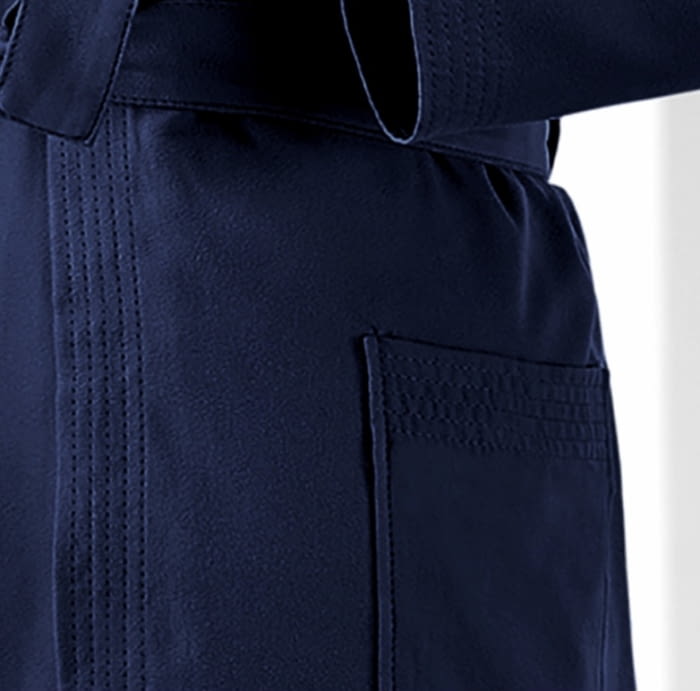 Albornoz azul marino microfibra. Talla XL - 3