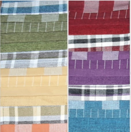 Telas de exterior cuadros, rayas, lisas 280