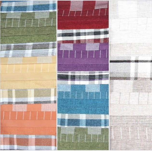 Telas de exterior cuadros, rayas, lisas 280 - 1