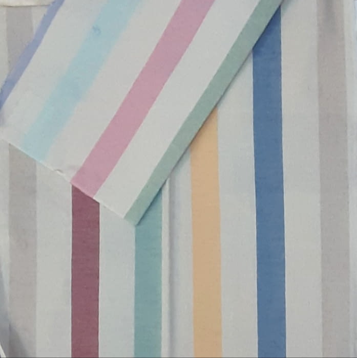 Telas de loneta rayas colores 280