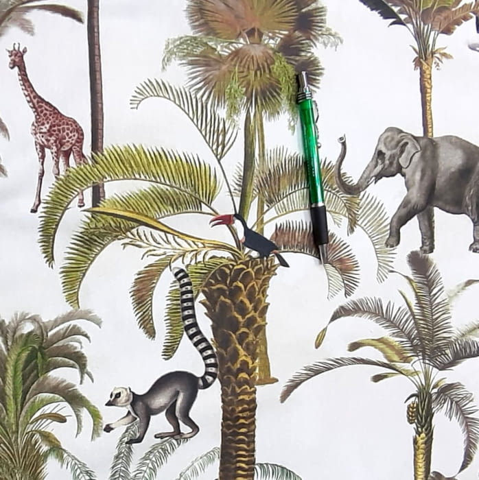 Tela half Panamá animales de África 280 - 2