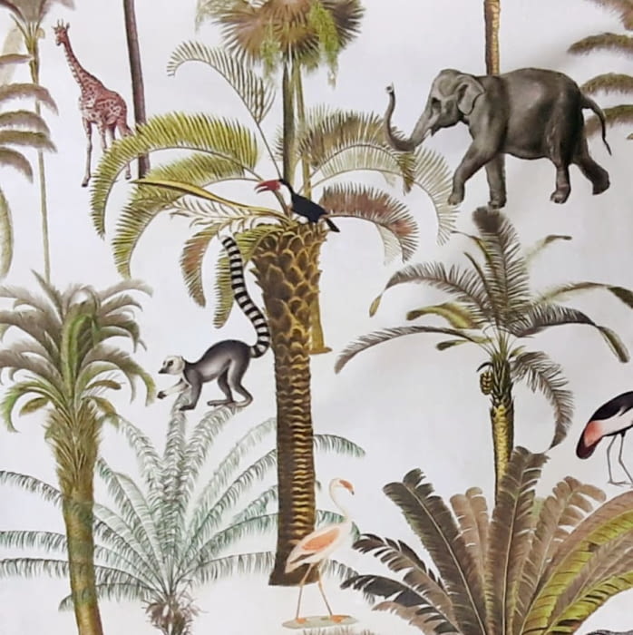 Tela half Panamá animales de África 280 - 5