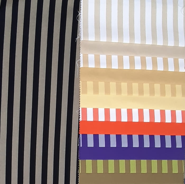Telas exterior de rayitas y lisas 160 - 2
