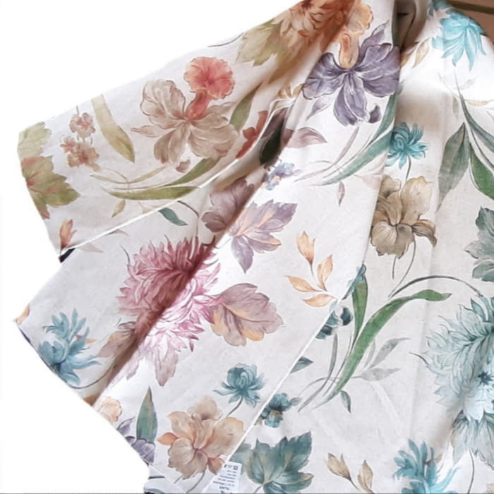 Telas flores lino esterlicia 280