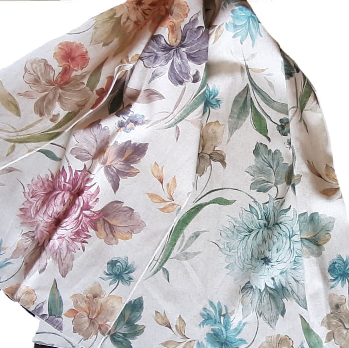 Telas flores lino esterlicia 280 - 4