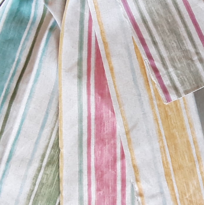 Telas lino rayas  colores 280 - 5