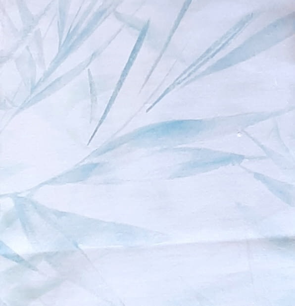 Telas visillo hojas modernas turquesa o rosa 300 - 1