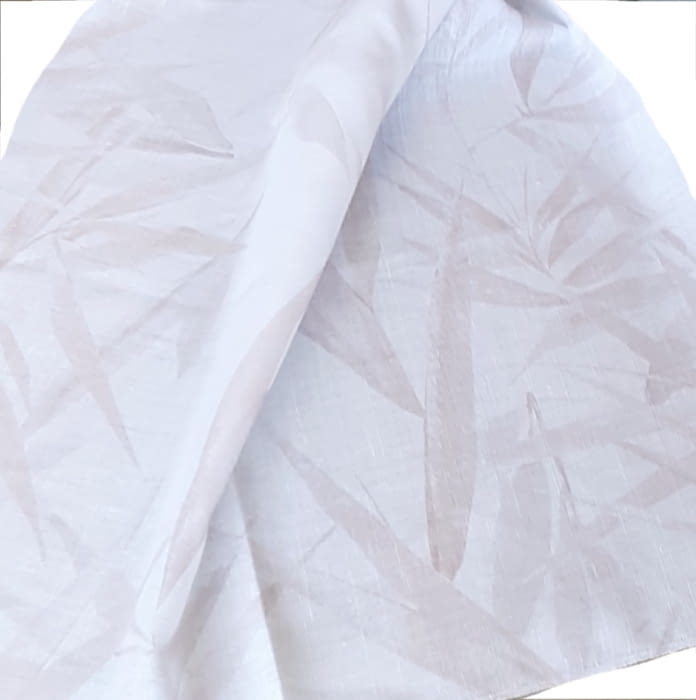 Telas visillo hojas modernas turquesa o rosa 300 - 2