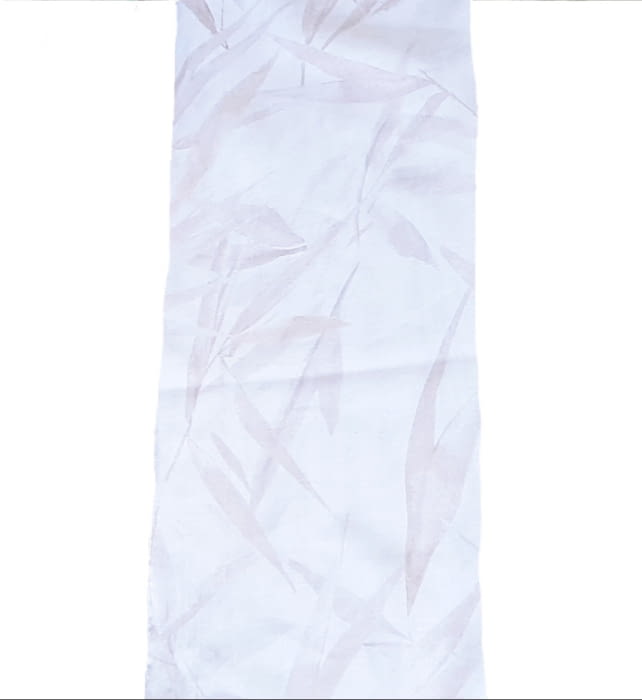 Telas visillo hojas modernas turquesa o rosa 300 - 4