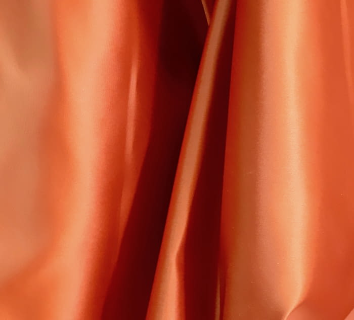 Tela Seda naranja caldero