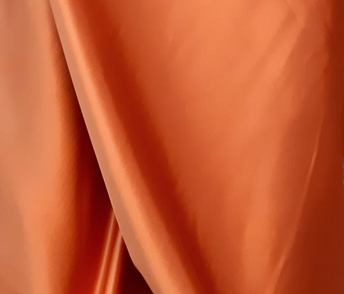 Tela Seda naranja caldero - 1