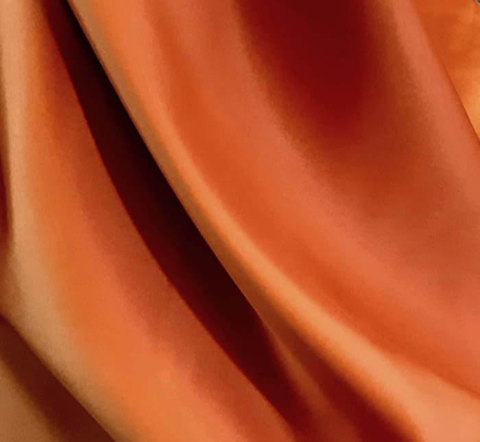 Tela Seda naranja caldero - 3