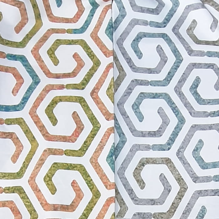 Telas loneta formas geométricas 280