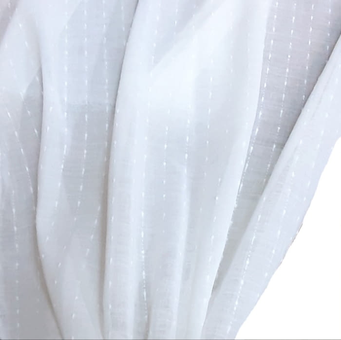 Telas visillo rayas topos 300