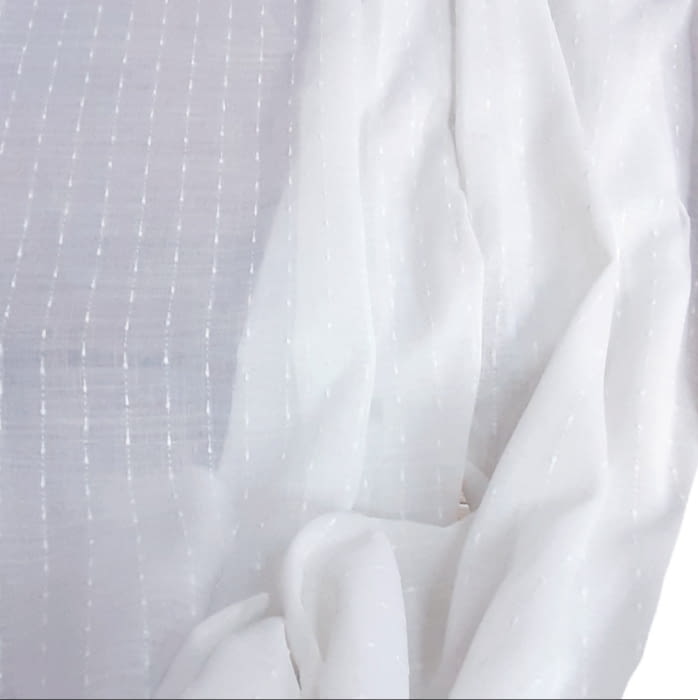 Telas visillo rayas topos 300 - 1