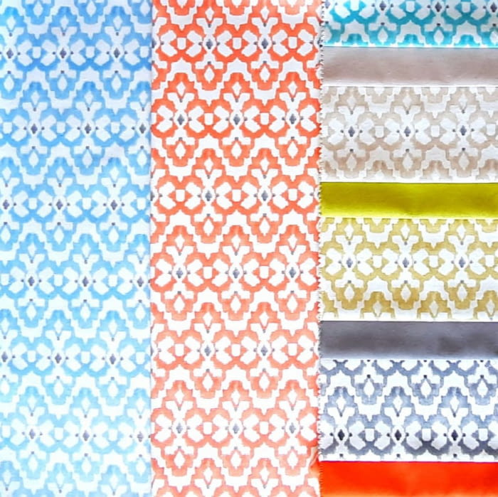 Telas loneta geométrica repetida 280